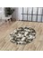 Halı Siyah K1310 Yıkanabilir Yuvarlak Kesme Ince Yolluk Kilim Salon Halısı Modelleri 2