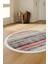 Halı Multi Yıkanabilir Saçaklı Yuvarlak Kesme Ince Yolluk Kilim Salon Halısı Modeli 2
