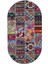 Halı Çok Renkli 9010 Yıkanabilir Oval Kesme Ince Yolluk Kilim Salon Halısı Modelleri 2