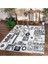 Halı Gri K0450 Yıkanabilir Saçaksız Ince Yolluk Kilim Salon Halısı Modelleri 1