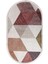 Halı Multi K1270 Saçaklı Oval Kaymaz Kesme Ince Yolluk Kilim Salon Halısı Modelleri 2