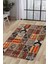Halı Turuncu K1300 Yıkanabilir Saçaksız Kesme Ince Yolluk Kilim Salon Halısı Modeli 1