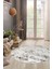 Halı Bej K1280 Yıkanabilir Yuvarlak Kesme Ince Yolluk Kilim Salon Halısı Modelleri 1