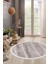 Halı Vizon KY7055 Saçaklı Yuvarlak Kesme Ince Yolluk Kilim Salon Halısı Modelleri 1