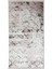 Halı Bej K1280 Yıkanabilir Saçaklı Kesme Ince Yolluk Kilim Salon Halısı Modelleri 3