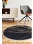 Halı Siyah Gold Yıkanabilir Yuvarlak Kesme Ince Yolluk Kilim Salon Halısı Modelleri 1