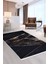 Halı Siyah Gold Yıkanabilir Saçaklı Kesme Ince Yolluk Kilim Salon Halısı Modelleri 1