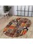 Halı Turuncu K1300 Yıkanabilir Oval Kesme Ince Yolluk Kilim Salon Halısı Modelleri 1