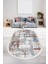 Halı Multi KY7005 Saçaklı Oval Kaymaz Kesme Ince Yolluk Kilim Salon Halısı Modelleri 1