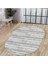 Halı Gri KY7056 Yıkanabilir Oval Kesme Ince Yolluk Kilim Salon Halısı Modelleri 1