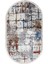 Halı Multi KY7005 Saçaklı Oval Kaymaz Kesme Ince Yolluk Kilim Salon Halısı Modelleri 2