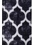 Halı Siyah Maça Yıkanabilir Saçaksız Oval Kesme Ince Yolluk Kilim 3