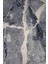 Halı Gri Granit Yıkanabilir Saçaklı Oval Kesme Ince Yolluk Kilim 3
