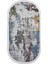 Halı Mavi Cool Modern Saçaklı Oval Kaymaz Kesme Ince Yolluk Kilim Salon Halısı Modelleri 2