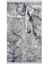 Halı Gri Granit Yıkanabilir Saçaklı Kesme Ince Yolluk Kilim 2