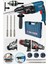 Alman 3000 W Bakir Sargili Kırıcı Delici Hilti Matkap Metal Şanzumanlı + 5 Adet Uç Yedek Mandren Gri 2