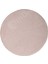 Peluş Halı Pembe Yıkanabilir Yuvarlak Kesme Post Yolluk Kilim 4
