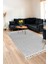 Peluş Halı Açık Gri Saçaklı Post Kesme Yolluk Kilim 1