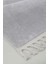 Peluş Halı Açık Gri Saçaklı Post Kesme Yolluk Kilim 4