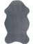 Peluş Halı Koyu Gri Yıkanabilir Şekilli Post Yolluk Kilim 2