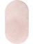 Peluş Halı Pembe Yıkanabilir Oval Post Kesme Yolluk Kilim 2