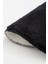 Peluş Halı Siyah Yıkanabilir Oval Post Kesme Yolluk Kilim 3