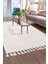 Peluş Halı Açık Vizon Saçaklı Post Kesme Yolluk Kilim 1