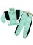 Kız Çocuk Yarım Fermuar Modelli Renk Bloklu Su Yeşili Renk Eşofman Takımı 1