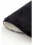 Peluş Halı Siyah Yıkanabilir Yuvarlak Kesme Post Yolluk Kilim 3