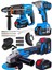 Alman Pro 128 V Profesyonel 3'lü Set Kırıcı Delici Somun Sıkma Taşlama Makinesi 2 Akülü Kömürsüz 1