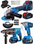Alman Pro 128 V Profesyonel 3'lü Set Kırıcı Delici Somun Sıkma Taşlama Makinesi 2 Akülü Kömürsüz 2