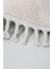 Peluş Halı Açık Vizon Saçaklı Oval Kesme Post Yolluk Kilim 3