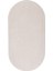 Peluş Halı Açık Vizon Yıkanabilir Oval Post Yolluk Kilim 2