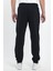 Erkek Siyah Regular Fit Beli Lastikli Note To Myself Baskılı Rahat Pamuklu Eşofman Altı RF0416 5