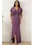 Kemerli Uzun Saten Abiye Elbise 39678 1