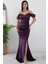Büzgülü Askılı Saten Elbise 39649 4