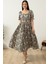 Kare Yaka Poplin Elbise 3161 1