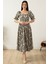 Kare Yaka Poplin Elbise 3161 4