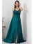 Saten Krep Askılı Elbise 13415 5