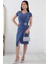 Beli Tokalı V Yaka Kısa Kol Anvelop Abiye Elbise 13444 1