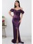 Göğüs Boncuklu Askılı Saten Elbise 39657 5