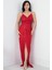 Askılı Yırtmaçlı Pulpayet Elbise 38845 5