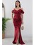 Büzgülü Askılı Saten Elbise 39649 1