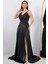 Simli Saten Askılı Abiye Elbise DMN4613 4