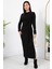 Yandan Bağlamalı Yırtmaçlı Model Elbise DKS1136 1