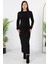 Yandan Bağlamalı Yırtmaçlı Model Elbise DKS1136 5