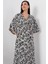 Kruvaze Yaka Viskon Elbise VRN7625 2