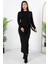 Yandan Bağlamalı Yırtmaçlı Model Elbise DKS1136 4