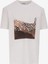Bisiklet Yaka Baskılı Ekru Erkek T-Shirt M4WM-TST-1574 1