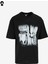 Bisiklet Yaka Baskılı Siyah Erkek T-Shirt M4WM-TST-1569 1